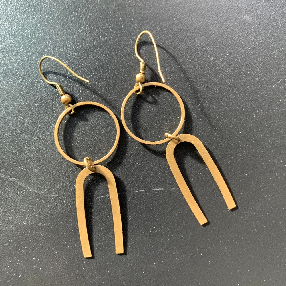 Handmade Brass Earrings